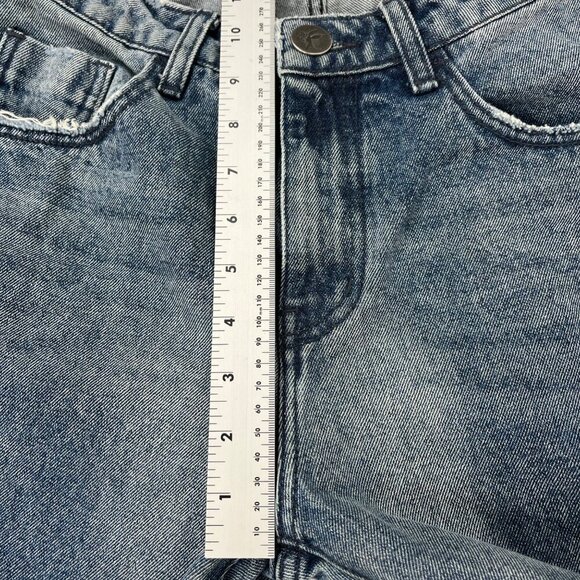 One X One Teaspoon High Waist Awesome Baggies Jean 29 Raw Hem Tapered Distressed - Picture 11 of 13